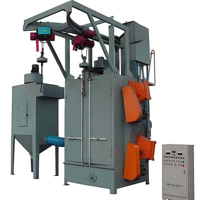 China Compact Structure and Multifunctional Hook Type Shot Blasting Machine for Surface Cleaning for sale