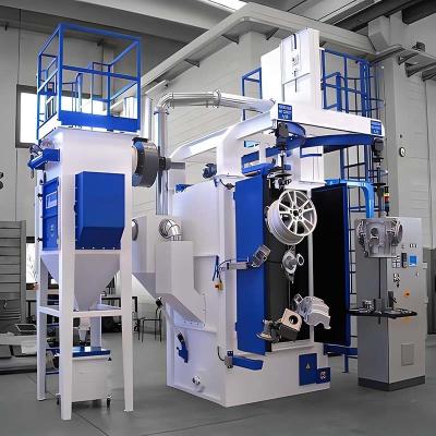 China Professional Hook Shot Blasting Machine for Aluminum Alloy Wheels Fittings and Rims for sale