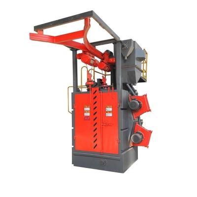 China Derusting with Q37 Series Spinner Single or Double Hanger Hook Shot Blasting Machine for sale