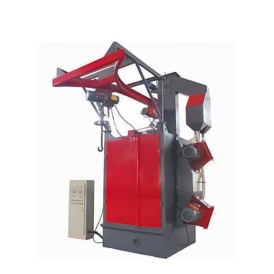 China Derusting Single/Double Hook Spinner Hanger Shot Blasting Machine Customized by Pumingwei for sale