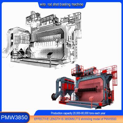 China Standard Parts Shot Peening Wire Rod Shot Blasting Machine for Corrosion-Free Surface for sale