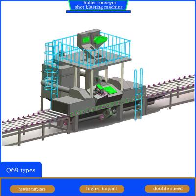 China Convenient Loading Device Roller Conveyor Shot Blasting Machine for Customized Needs for sale