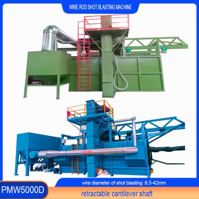 China 150 Kw Total Power Electric Wire Rod Shot Blasting Machine Automatic Te koop