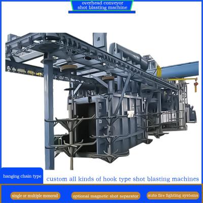 Κίνα Overhead Monorail Hook Shot Blasting Machine with Closed Loop Customizable Technology προς πώληση