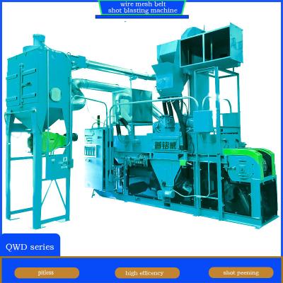 China Electric Wire Mesh Belt Shot Blasting Machine for Fragile Iron Parts Surface Cleaning à venda