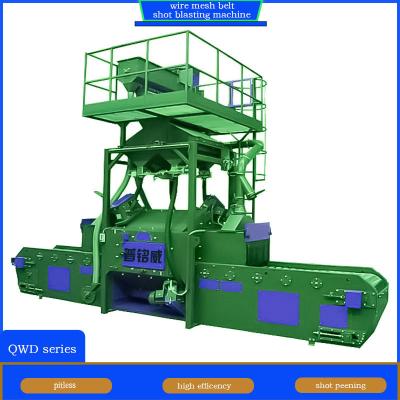 Κίνα Customized Wire Mesh Belt Conveyor Shot Blasting Machine for Continuous Blast Cleaning προς πώληση