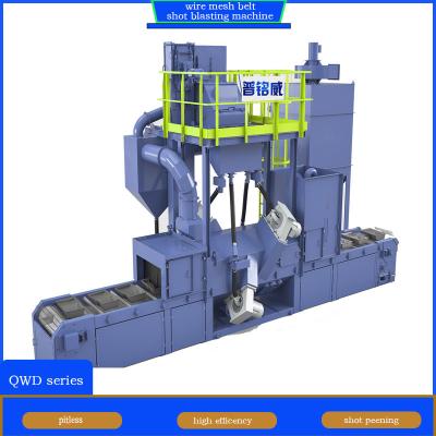 China Customizable Wire Mesh Belt Conveyor Shot Blasting Machine for Aluminium Alloy Parts Te koop