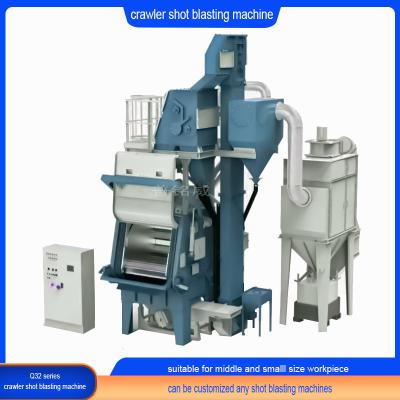 China Customizable Rubber Belt Tumble Shot Blasting Machine Total Power 26 Long Life Blast Wheel for sale