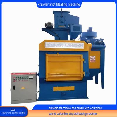 China 2.0-2.8t/H Production Rate Rubber Crawler Type Shot Blasting Machine for Small Castings à venda