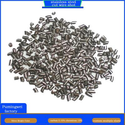 China Customization PMW0.8 Stainless Steel Cut Wire Shot Abrasive for Shot Blasting Industry zu verkaufen