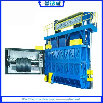 China Round Wire Shot Blasting Machine for Rust Removal at 16.8*12.4*5.8m Overground Height for sale