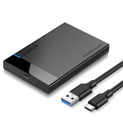 China PVC Case UGREEN HDD 2.5 SATA To USB 3.0 Adapter Hard Drive Enclosure For SSD Disk HDD C 3.1 Case HD HDD Box Shaped External Enclosure for sale