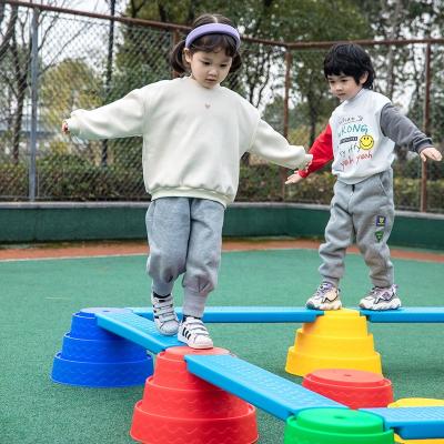 China Wholesale Funny Parcours Kids Physical Fitness Kindergarten Plastic Balance Beam for sale