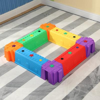 China Stepping& Build 29pc Indoor & Outdoor Balance Beam Stepping Stones Board Balance Toy Obstacle Course Tactile Set for sale