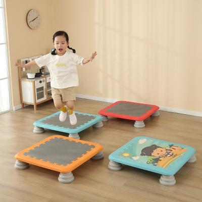 China With Protective Net Board Trampoline Kids Gym Equipment Fitness Mini Trampolines Indoor Exercise Gymnastic Manufacturer for sale