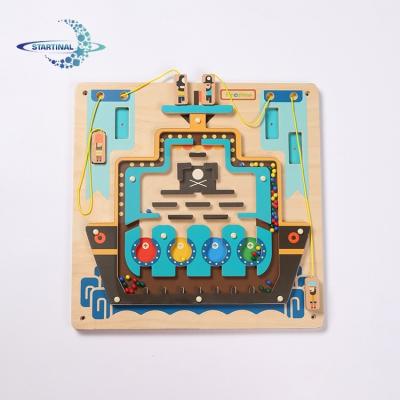 China Wholesale Wooden Preschool Wooden Game Latest Style Balance Pirate Wall Toys for sale