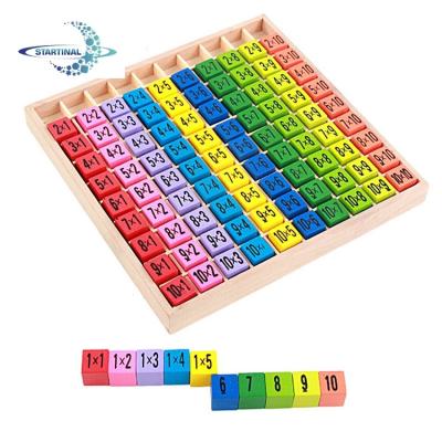 China Wooden Multiplying Keyboard Counting Educational Montessori Toys Table Math Toy for sale