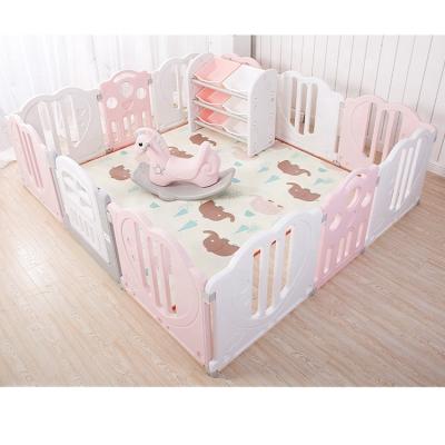 China Other Kids Indoor Plastic Adults Removable Fence Toddler Folding Playpen for sale