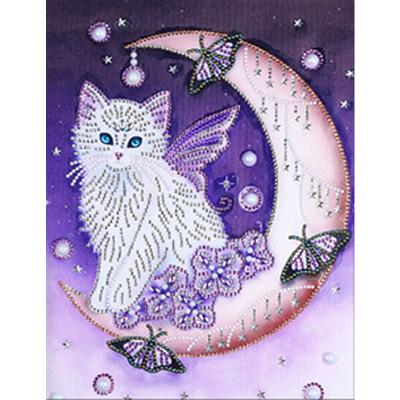 China Purple Cat Special Shaped Cute Animal Drill DIY 5D Diamond Painting from DIY Diamond Dot Trend New Collection Handmade for Home Decor for sale