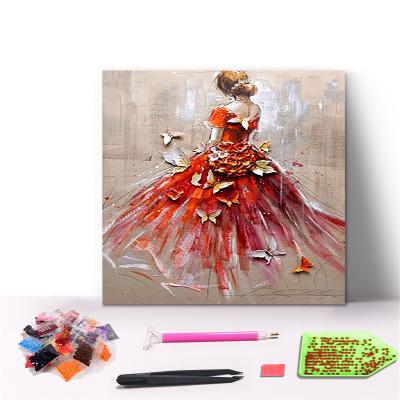 China Custom Customized Ballet Dancer Customization 5d Diamond Painting Full Drill Modern Art Wall Decoration Diamond Painting for Home Decor for sale