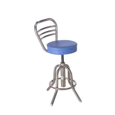 China 304 Stainless Steel Quality Operating Room Hospital Stainless Steel Super Doctor Use Stool With Back for sale