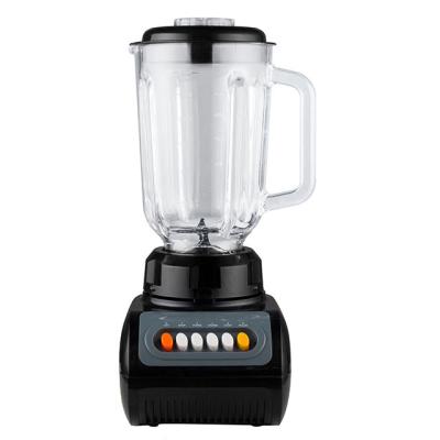 China Outdoor OEM Free 1.5 L Electric Blender with 2 in 1 Glass Jar for Grinding Soft and Hard Ingredients for sale