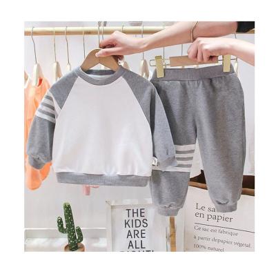 China Low price casual hot sale cheap kids fall clothing 2021 unisex kids tracksuits custom kids clothing sets 2021 babies clothing sets for sale