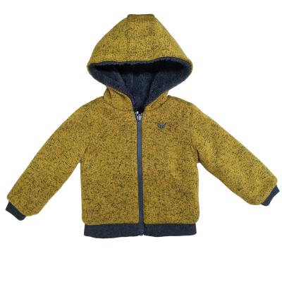 China Anti-wrinkle baby tollder fleece faux fur sports jacket hooded coat zip up hoodie for winter for sale