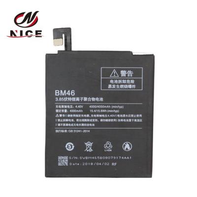 China High Quality BM46 Mobile Phone Replacement Capacity 4000mAh Battery For Xiaomi Redmi Note 3 for sale