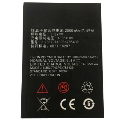 China Brand New Original Mobile Phone OEM Replacement Cell Phone Battery Li3820T43P3h785439 For ZTE Blade L3 2000mAh for sale