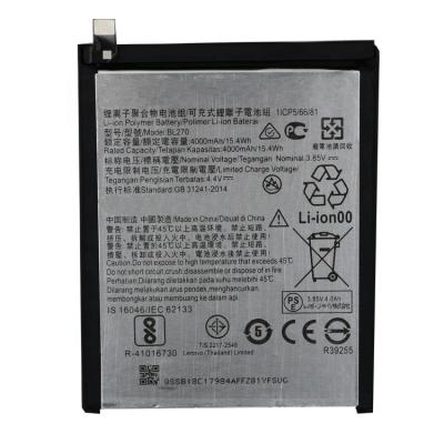 China Original Mobile Phone Replacement 4000mAh BL270 Battery For Lenovo Vibe K6 plus G plus G5 for sale