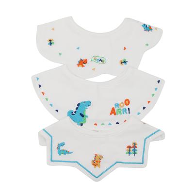 China New Arrival Organic Washable Burp Cloth Bibs Bibs Set Newborn Baby 3 Pack Bibs for sale