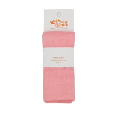 China Hypoallergenic Popular Design Small Baby Handkerchief Set 100% Cotton 60*60 Bamboo Wrap Muslin Blanket for sale