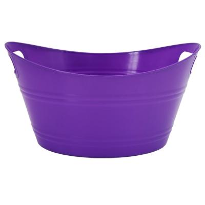 China Last Sustainable Large Capacity 18L Purple Champagne Ice Bowl Bucket Party Tubs for sale