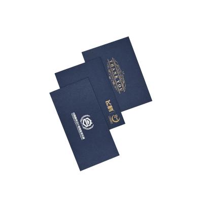 China Recycled Materials Logo Design Cardboard Security Packaging Invitation Hot Stamping Luxury Pearlescent Envelope for sale