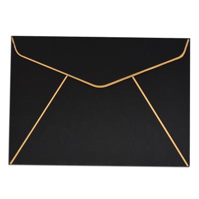 China Custom Materials Size Logo Pearl Paper Gold Wallet Packaging Recycled Wallet Envelope for sale