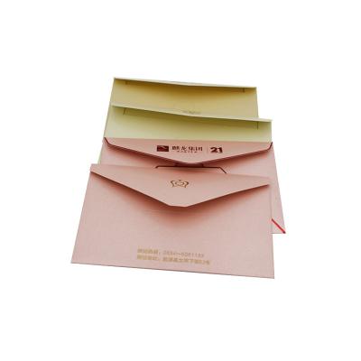 China Recycled Materials Logo Mini Pearl Paper Custom Packaging Recycled Waxed Paper Envelopes for sale