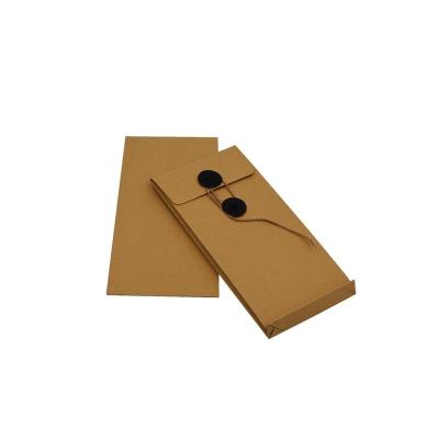 China Custom Recycled Materials Logo Kraft Paper Wrapping Recycled Twine And Button Wraps for sale