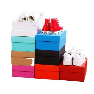 China Handmade Eco-Friendly Printing Corrugated Cardboard Paper Shoe Packaging Corrugated Shoe Box Led Shoes Case Box for sale