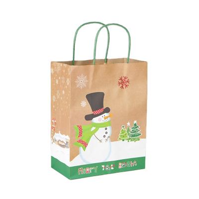 China Recycled Materials Kraft Paper Shopping Bag With Handles Small Kraft Paper Shopping Bags for sale