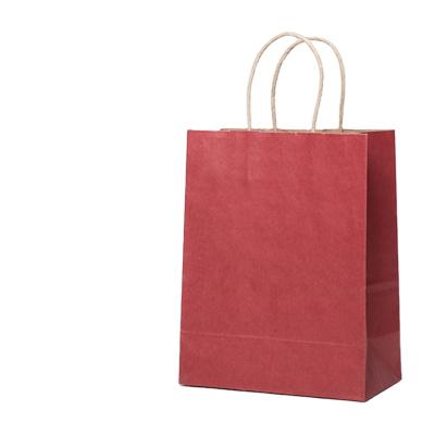 China Recycled Materials Kraft Paper Bag With Handles For Coffee Packaging Bags for sale