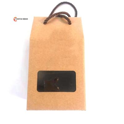 China Recycled Materials 2021 Cheap Strong And Durable Compostable Customized Color Kraft Paper Bags for sale