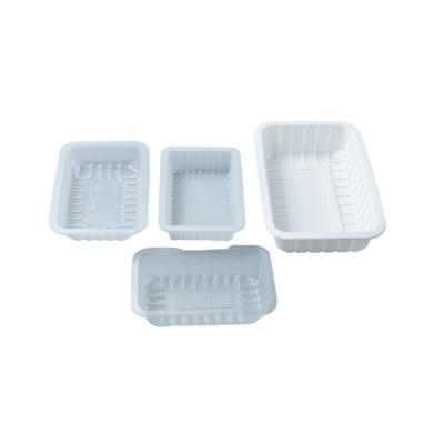 China Disposable Plastic Food Square Mini Plastic Trays Frozen Food for sale