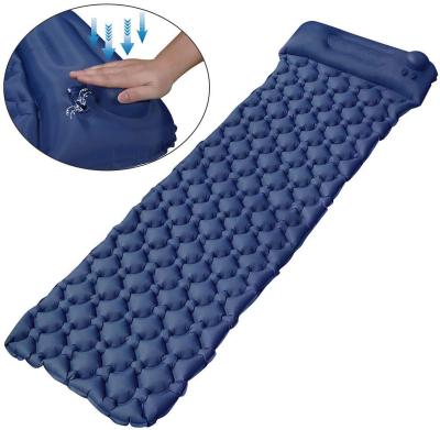 China Ultralight Air Mattresses Sleeping Mat Outdoor Inflatable Sleeping Mat Self-Inflating Compression Design Polyester Camping for sale