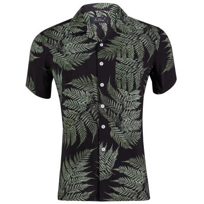 China Wholesale Men's Shirts Summer Casual Stylish Short Sleeve T-Shirts Anti-Shrink 2022 Printed Hawaiian Shirt Men for sale