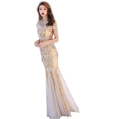 China Anti-wrinkle A grade quality guaranteed elegant women dresses party long dresses women evening dresses for sale