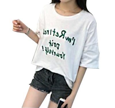 China Breathable Hot Selling Fashion T-shirts Women Cotton Short Sleeve T-shirt Premium T-Shirts Graphic Tees for sale