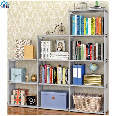 China Small (Height)Adjustable (Height)Factory Storage Shelf Rack Fabric Light Home Bookstore Shelf for sale