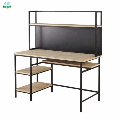 China New Design Metal Frame Adjustable Computer Table Top (Height) Wooden Gaming Table Desk for sale