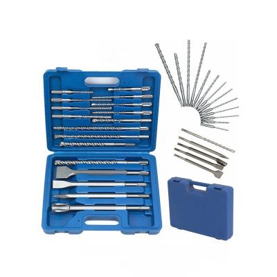 China Straight Construction Carbide Shank Twist Drill Bit Hammer Drills Set 17pcs Concrete Wall Drilling Chisel Tool Micro:Bit for sale